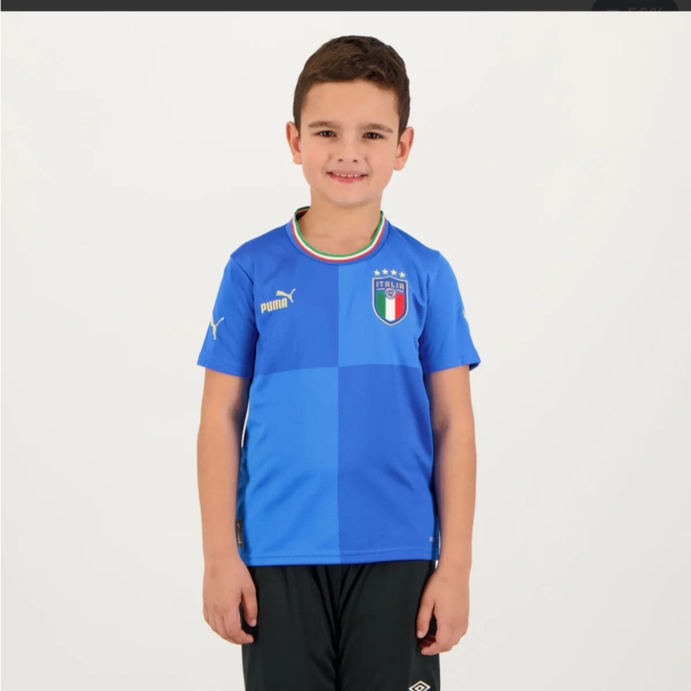 Puma | Youth Azure Italy Jersey FIFA